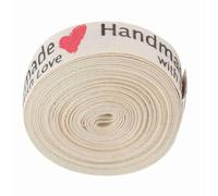 Tnfeeon Cotton Packaging Ribbon for General Crafts and Party Favors, for Packaging of Candy Boxes (Handmade red Heart)