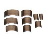 Tnfeeon Cutter Set V Leather Punch Tools, Stainless Steel Material, Versatile for Wallet and Bag Crafting, Exquisite Design with Multiple Cut Types (A30 shallow semicircle 9-piece set)