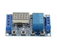 Tnfeeon DC 5-30V LED Display Delay Timer Relay Adjustable Cycle Switch for Automation Systems Offers Precise Timing Control 0.1s to 999 Minutes with One-Key Emergency Stop and Micro USB
