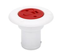 Tnfeeon Deck Hardware POM Plastic Marine Gas Locking Water Fill Inlet for Yacht RV Replacement Plate Seal Boat Deck Filler 40mm Fuel Cap with Lock Marine Gas Cap Nan