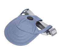 Tnfeeon Dog Baseball Hat with Adjustable Buckle and Ear Eyes for Pet Comfort, Lightweight Peaked Cap for Dogs (S)