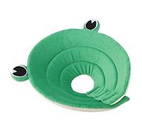 Tnfeeon Dog Cone Protective Recovery Collar for Large Dogs Post Surgery Adjustable Lick Prevention Collar with Soft Sponge Material Fits Neck 16-20 Inches Bright Green Design (S)