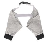 Tnfeeon Dog Elbow Protector Adjustable Breathable Front Leg Sleeve for Dogs Puppy Gray Black Joint Warming for Pet Knee Pads (M)