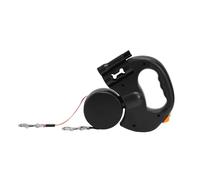 Tnfeeon Dog Leash,Portability Dual Retractable Leash Smart Night Light Manage Two Pets Ergonomic And Comfortable Grip One Click Safety Lock for Small And Medium Dogs