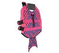 Tnfeeon Dog Life Jacket Adjustable Premium Pet Floating Vest for Swimming and Boat with Handle for Dogs (M)