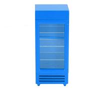 Tnfeeon Dollhouse Upright Refrigerator Birch Miniature Vertical Fridge Mint Green Finish 7.1 X 2.8 X 2.0 Inches for Enthusiast Playsets Adds Realism to Kitchen Scenes Encourages Social (Blue)
