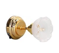 Tnfeeon DOULLHOUSE Miniature LED Flower Dome LIGHT Vintage Design 1:12 SCALE METAL GLASS CONSTRUCTION BATTERY-POWERD MINI LIGHT for the Living Room Bedroom