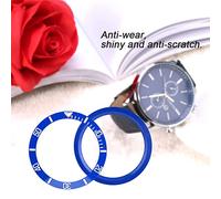 Tnfeeon Ecological Replacement Part of The Shiny Ceramic Clock Bevel for an Elegant Appearance for Lovers of (Blue)