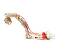 Tnfeeon Educational Hydraulic Excavator Model Kit, Hands-On STEM Learning with Unique Hydraulic System Simulates Real Lifting and Digging Actions, Composite Wood Construction for Ages 8