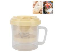 Tnfeeon Efficient Filtration Greek Yogurt Strainer, Portable Multi Purpose Filter Maker with Fine Mesh, Suitable for Camping, Road Trips, Home Use, Easy to Wash (Cream Yellow)