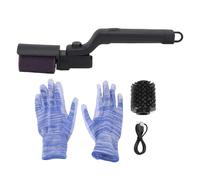 Tnfeeon Electric Grill Brush Rechargeable Cordless Automatic BBQ Scrubber Tool with Replaceable Heads 14.2 Inch ABS Outdoor Camping Backyard Tidy Accessory
