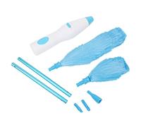 Tnfeeon Electric Window Blinds Duster Plastic Blind Cleaner Tool 180 Degree Bendable Battery Operated Static Bristles for Blinds Furniture Ceiling Fans Home Office