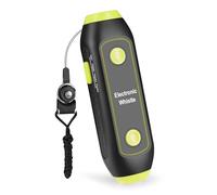 Tnfeeon Electronic Whistle, ABS Handheld Electric Whistle with 3 Tones 3 Volume Levels 120 to 150dB SOS Light Flashlight Lanyard for Coaches Referees PE Teachers Camping (Yellow)