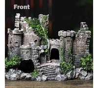 Tnfeeon European Castle Aquarium Decoration, Resin Material, Unique Design, Suitable for Various Environments, Easy to Clean, for Aquarium Tank Cavern Architecture