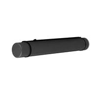 Tnfeeon Expandable Poster Tube Document Storage Tube Adjustable from 24.6 to 40.2 Inches Ideal for Artists Students Traveling with Blueprints Maps Antishock Protection (Black)