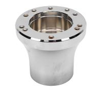Tnfeeon EZGO Steering Wheel Adapter Silver Aluminum Hub Replacement for 5 or 6 Hole Aftermarket Wheel Direct Bolt On No Drilling for EZGO TXT RXV Marathon Medalist Carts