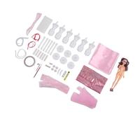 Tnfeeon Fashion Designer Kit Doll Clothes Making Set with 6 Mannequins for Aspiring Designers Creative Fashion Experience Encourages Artistic Skills Through DIY Cloth Material Ideal for