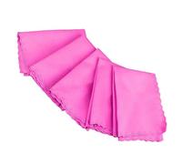 Tnfeeon Flute Cleaning Cloth, Multi-Functional Polishing for Musicians, 5-Pack Cotton Cloth Safe On Surfaces, Ideal for Piano Violin Maintenance On the Go (Rose Red)
