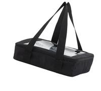 Tnfeeon Food Insulated Carrier, Portable Thermal Bag with -proof Lid, Stackable Design for Hot or Cold Meals, Ideal for Picnics and Catering Services (Black)