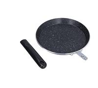 Tnfeeon Frying Pan, Nonstick Stone Coating Kitchen Pan 6in Scratch Resistant Washable for Induction Cooker (Black)