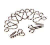 Tnfeeon Fur Coat Cover Hook, Iron Material, Durable Closure Fasteners, Smooth Surface, Perfect for Overcoats and Sweaters (Fasten The 2.8CM Diameter Gun Black Collar Hook)