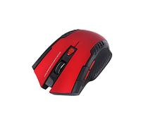 Tnfeeon Gaming Mouse, 2.4Ghz Cordless Technology, Ergonomic Design for Long Hours Use, 10M Range, Adjustable DPI, Durable Battery Life Up to 6 Months, for Work, Learning, (Red)