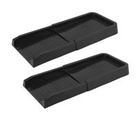 Tnfeeon Gutter Downspout Extensions, Weather Proof PP Rain Gutter Downspout Splash Block Diverter Down Spout Drain Extension Prevention Device for Outdoor Cement Floor Lawn Ground (Black)