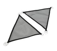 Tnfeeon Hammock for Reptiles, Triangular Soft Mesh with Suction Cup Hanging for Aquariums & Windows, Climbing & Resting Accessory for Bearded Dragons, Geckos, and Lizards (S)