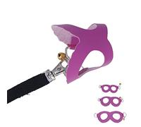 Tnfeeon Hamster Harness and Leash Set, Faux Leather Adjustable Vest for Small Animals, Easy to Put On, for Outdoor Walking, Guinea Pig, Ferret (Purple)