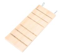 Tnfeeon Hamster Wooden Ladder Small Animal Platform Natural Wood Rest Board for Climbing Exercise 6.3 X 2.8 X 0.4 Inch Compact Fit in Standard Cages Travel Carriers Hamsters Gerbils