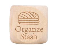 Tnfeeon Handcrafted Wooden Woven Decision Dice, Portable Quilting Motivation Tool for Knitters and Crafters, Fun Sewing Project Dice, Lightweight Solid Wood Design