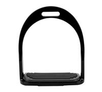 Tnfeeon Horse Accessories, Anti Slip Aluminum Stirrups, Stainless Steel Pedal for Safe Horse Riding and Taming, for Equestrians, Black (Black)