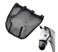 Tnfeeon Horse Nose Net, Horses Face Horse Cover Nylon Breathable Horse Nose Cover Adjustable Horse Nose Horse Supplies for Horse Face (M)