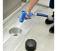 Tnfeeon Hose Nozzle, Copper High Pressure Spray Nozzle, Efficient Water Gun for Kitchen and Commercial Use (C blue gusset spray gun (4 minutes inner tooth)