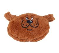 Tnfeeon Interactive Plush Bouncing Ball for Dogs, with Exciting Sounds and Size for Playtime (Brown-without battery)