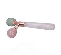 Tnfeeon Jade Gua Sha Roller, Skin Tightening Face Sculpting Tool with Puffiness Reduction Relaxation 3.5 Inch for Home Skincare Routine Wellness Lovers On the Go