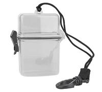 Tnfeeon Kayak Seal Box Transparent Waterproof Housing for Surfers Canoists Divers with Climbing Buckle for Outdoor Adventure Made of Plastic (Transparent Grey)