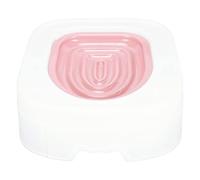 Tnfeeon Kitty Toilet Wise Kitty Toilet with Groove for Easy -to -use Health Training System for Cats (Pink)