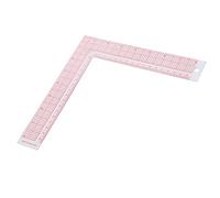 Tnfeeon L Shaped Ruler, Durable PMMA and PVC Right Angle Scale, Easy Read Tailor Tool for Accurate Layout and Measurement at Home