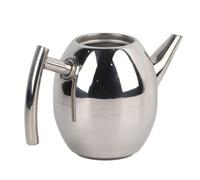 Tnfeeon Large-Capacity Stainless Steel Coffee Teapot, Durable Tea Infuser Kettle, Stylish Design for Home and Cafe Use (1.5L/1500ml)