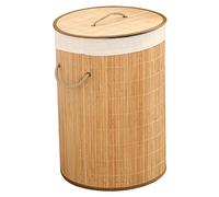 Tnfeeon Large Laundry Basket Freestanding Hamper with Lid Spacious 30 Gallon Capacity for Family and Dorm Use Lightweight Design with Sturdy Handles Easy Transport Versatile (1.0 Original Color Round)