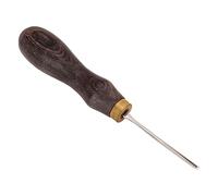 Tnfeeon Leather Edger, Ebony Wooden Handle, Professional Leather Tools for Beveling Edges with High Carbon Steel Vane/Wing, Ideal for Leathercraft Enthusiasts (Sandalwood + high Carbon Steel)