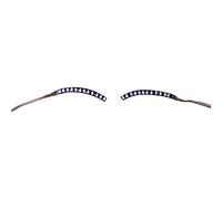Tnfeeon LED False Eyelashes Bright Glowing Strip Lashes with CR2032 Battery for Nightclub Parties Halloween Events Lightweight Comfort Fit Ensures All Night Wear Easy Secure Attachment (Purple)