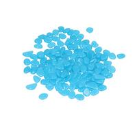 Tnfeeon Luminous Stones, Colorful Fluorescent Pebbles, Resin, Eye Catching Outdoor Decor for Garden Pathways and Home Decoration (Deep Blue)