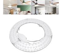 Tnfeeon Magnetic Ceiling Fan Light, 3 Color Dimmable LED Retrofit Kit with Adjustable Brightness Easy Install Magnetic Attachment Bedroom Living Room (120W)