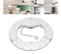 Tnfeeon Magnetic Ceiling Fan Light, 3 Color Dimmable LED Retrofit Kit with Adjustable Brightness Easy Install Magnetic Attachment Bedroom Living Room (48W)