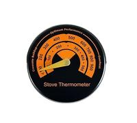 Tnfeeon Magnetic Fire Stove Pipe Thermometer with Easy-to-Read Dial for Optimal Heating Management, 0-900F Temperature Range for Home Wood Burning Fireplaces Wood Stove Thermometer,