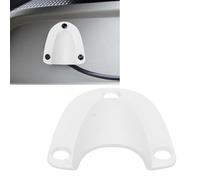 Tnfeeon Marine Wire Cable Vent Cover, Clamshell Design for Boats Yachts RVs, with 3 Mounting Fasteners, for Electronic Circuit Enclosures and Coolant Hose Covers (White)