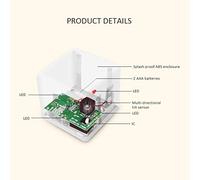 Tnfeeon Mechanical Timer, Cube Timer Kitchen Cooking 15 Minute Visual Countdown for Fitness Sports Games and Cooking (White)