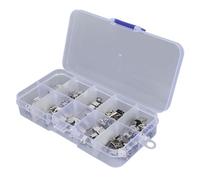 Tnfeeon Micro USB Type B Connector, Stainless Steel 100Pcs Female Jack Socket for Digital Cameras and MP3 Players